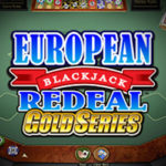 European blackjack redeal gold
