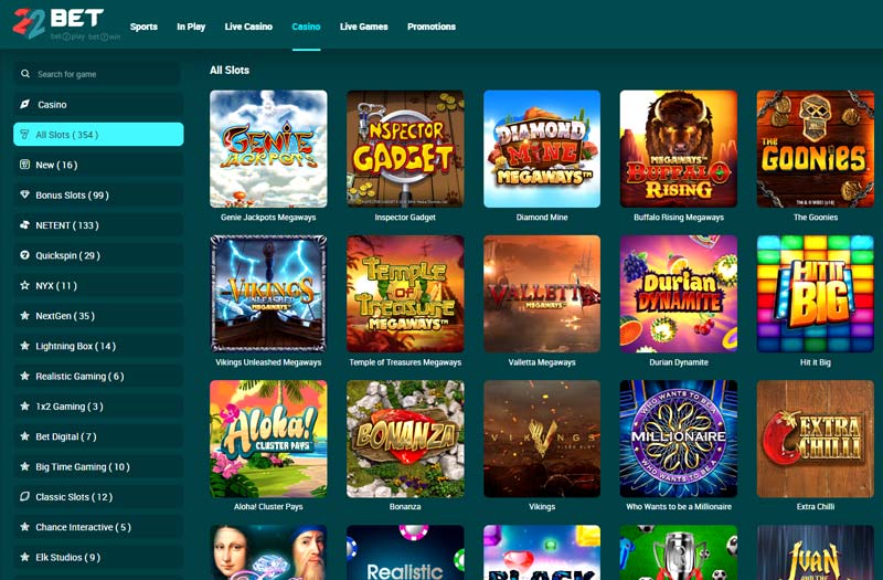 22bet-casino-games